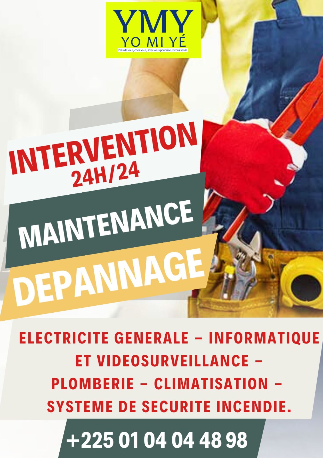 Artisan en intervention